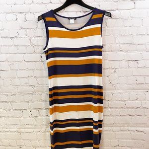 Stripped Tube Jersey Dress
